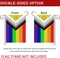 New Intersex Progress Pride Garden Flag 12x18 Double Sided- Mini Progressive Gay Pride Rainbow Yard Lawn Flag Outdoor Yard Decorative